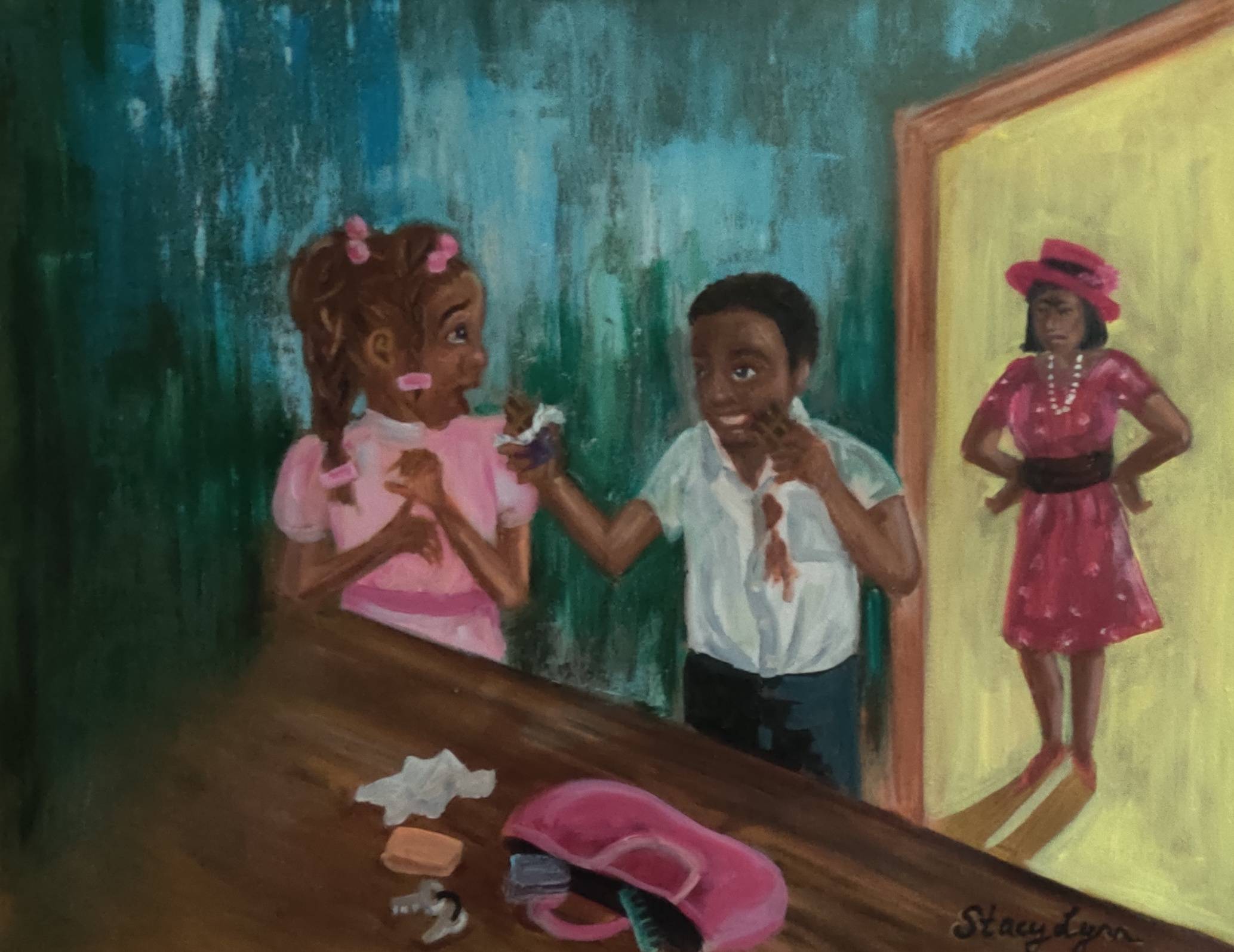 Kids caught stealing mom's chocolate