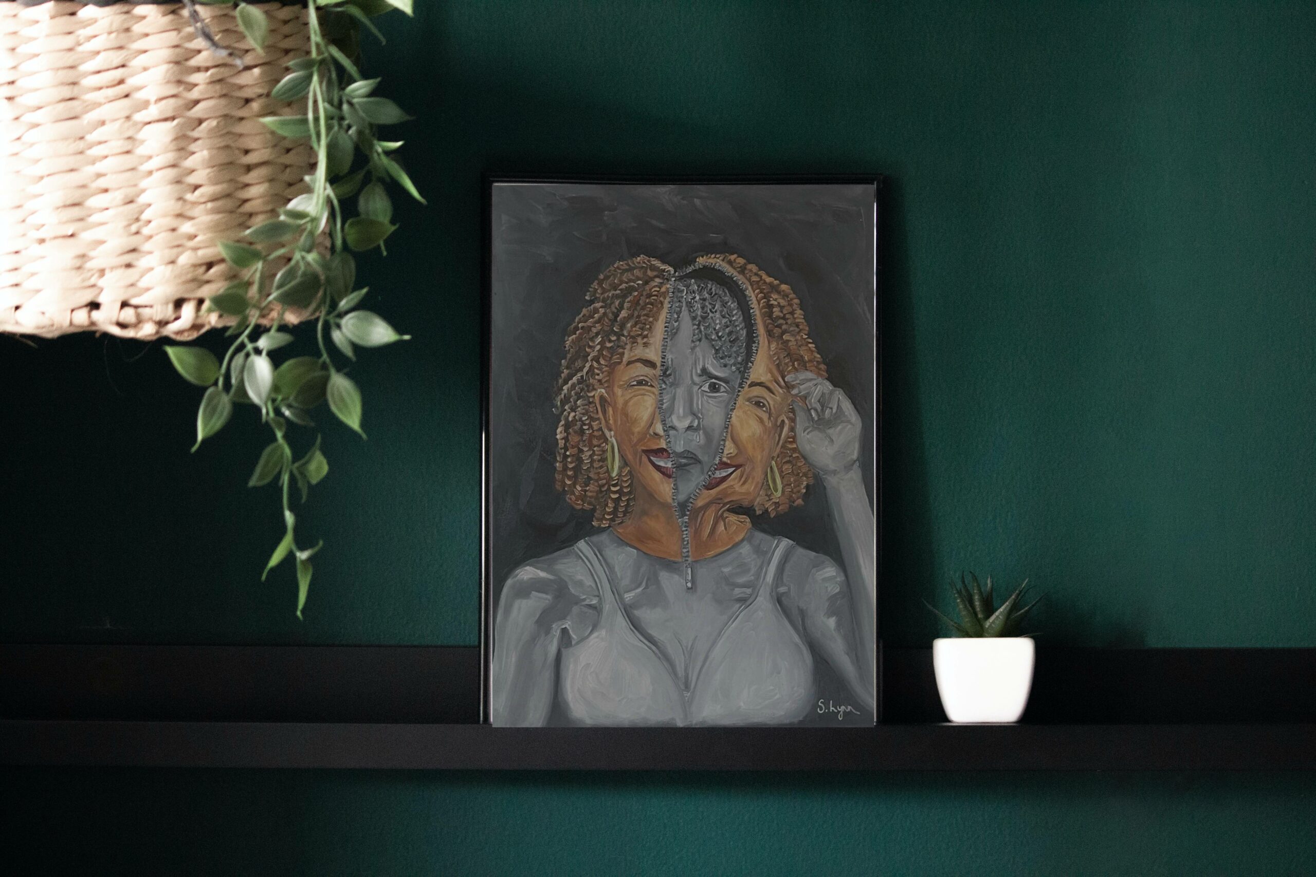 Happy face on the wall